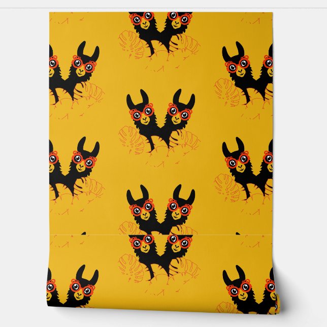 Llama-Wohngestaltung Tapete (Abrollen)