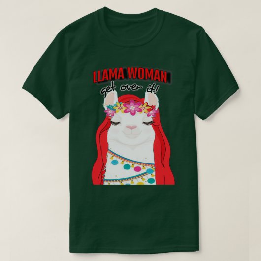 Llama Woman T-Shirt (Design vorne)