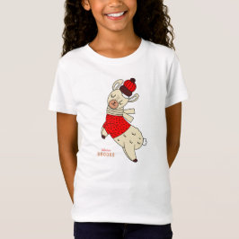 Llama World Niedlich Llama Personalisiert Kid's Na T-Shirt