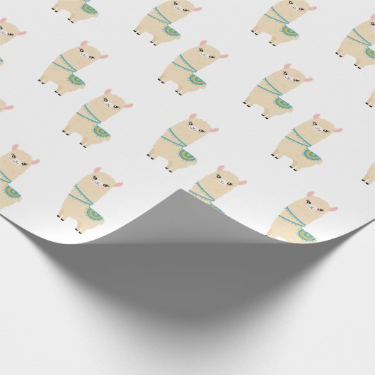 Llama Wrapping Paper Geschenkpapier (Ecke)