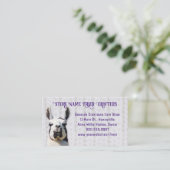 Llama Yarn Shop Fiber Seller Visitenkarte (Stehend Vorderseite)