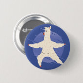 Llama Yoga Button (Vorne & Hinten)
