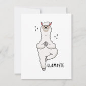 Llama Yoga-Pose mit Llamaste (Vorderseite)