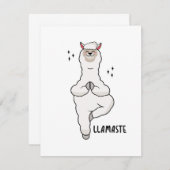 Llama Yoga-Pose mit Llamaste (Vorne/Hinten)