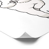 Llama Yoga-Pose mit Llamaste Poster (Ecke)