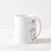 Llama Yoga Pose With Llamaste Kaffeetasse (VorderseiteRechts)