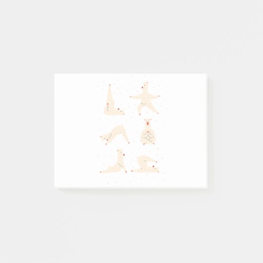 Llama Yoga Post-it Klebezettel (Vorderseite)