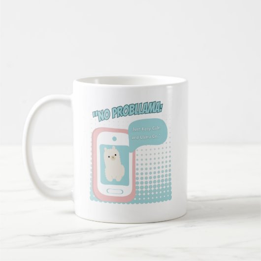 LLAMA-ZITAT KAFFEETASSE (Links)