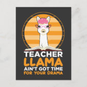 Llama zur Zeit für dein Drama Postkarte (Vorderseite)