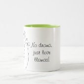 Llama Zweifarbige Tasse (Mittel)