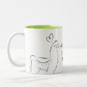 Llama Zweifarbige Tasse (Links)