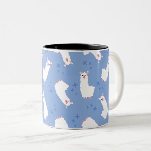 Llama Zweifarbige Tasse (VorderseiteRechts)