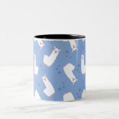 Llama Zweifarbige Tasse (Mittel)