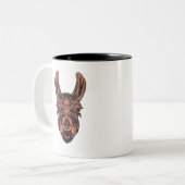 Llama Zweifarbige Tasse (Vorderseite Links)