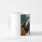 "Llamacita Kaffee-Tasse will eines Kusses" Kaffeetasse (Vorderseite Links)