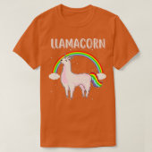 Llamacoran Regenbogengeschenk T-Shirt (Design vorne)
