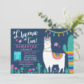 Llamacorn Einladung - Llamacorn Spaß Einladung (Stehend Vorderseite)