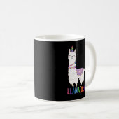 Llamacorn - Funny Unicorn Llama Kaffeetasse (VorderseiteRechts)
