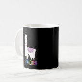 Llamacorn - Funny Unicorn Llama Kaffeetasse (Vorderseite Links)