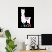 Llamacorn - Funny Unicorn Llama Poster (Heimbüro)