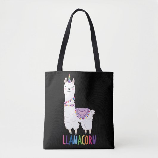 Llamacorn - Funny Unicorn Llama Tasche (Vorderseite)