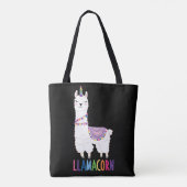 Llamacorn - Funny Unicorn Llama Tasche (Rückseite)