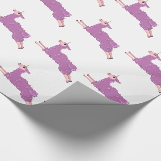 Llamacorn Geschenkpapier (Ecke)