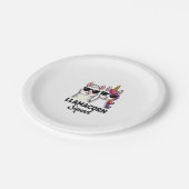 Llamacorn Squad Funny Unicorn Llama Squad Christma Pappteller (Schrägansicht)