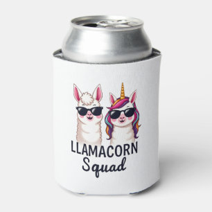 Llamacorn-Truppe Lustiges Einhorn Llama-Truppe Wei Dosenkühler