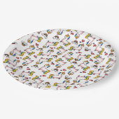 Llamacorn Verrücktheit Pappteller (Schrägansicht)