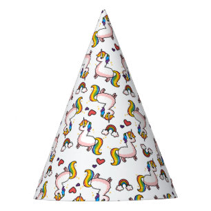 Llamacorn Verrücktheit Partyhütchen