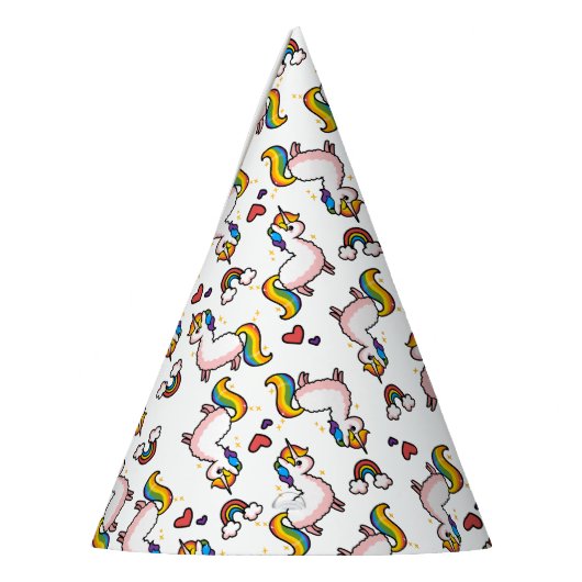 Llamacorn Verrücktheit Partyhütchen (Links)