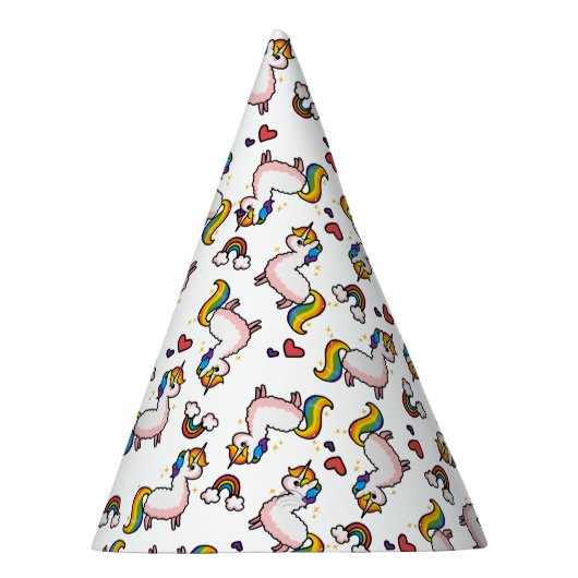Llamacorn Verrücktheit Partyhütchen (Rechts)
