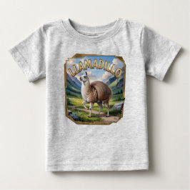 Llamadillo Fotografischer Combo Kreatur Funny Baby T-shirt
