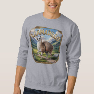 Llamadillo Fotografischer Combo Kreatur Funny Sweatshirt