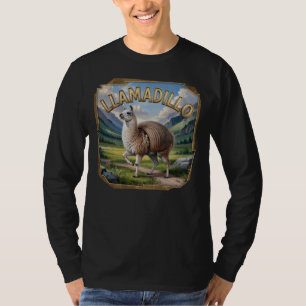 Llamadillo Fotografischer Combo Kreatur Funny T-Shirt