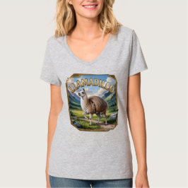 Llamadillo Fotografischer Combo Kreatur Funny T-Shirt