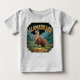 Llamadillo Illustration Combo Creature Funny Baby T-shirt