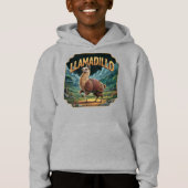 Llamadillo Illustration Combo Creature Funny Hoodie (Vorderseite)