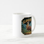 Llamadillo Illustration Combo Creature Funny Kaffeetasse (VorderseiteRechts)