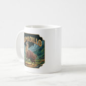 Llamadillo Illustration Combo Creature Funny Kaffeetasse (Vorderseite Links)