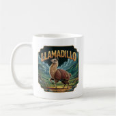 Llamadillo Illustration Combo Creature Funny Kaffeetasse (Links)