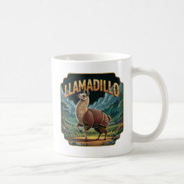 Llamadillo Illustration Combo Creature Funny Kaffeetasse