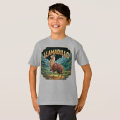 Llamadillo Illustration Combo Creature Funny T-Shirt (Vorne ganz)