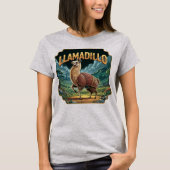 Llamadillo Illustration Combo Creature Funny T-Shirt (Vorderseite)