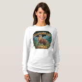 Llamadillo Illustration Combo Creature Funny T-Shirt (Vorne ganz)