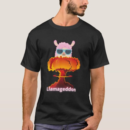 Llamageddon Alpacalypse Weird Alpacaca Llama 3 T-Shirt (Vorderseite)