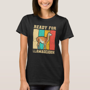 Llamageddon für einen Lama bereit T-Shirt