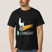 Llamageddon Llama Armageddon Pun. T-Shirt (Vorderseite)