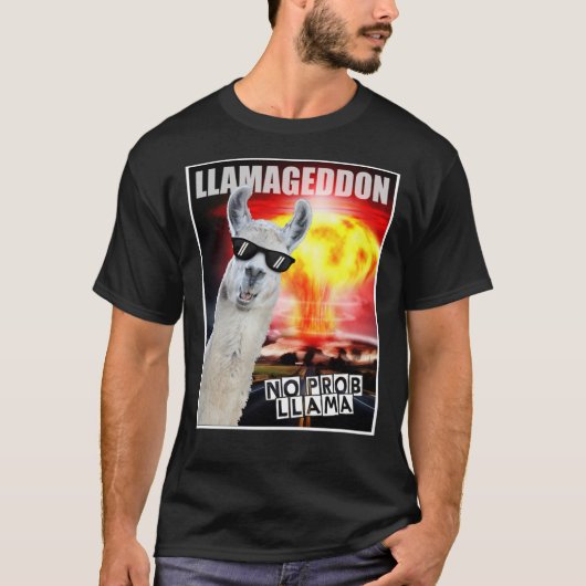 Llamageddon - no probllama - Funny Llama Classic T T-Shirt (Vorderseite)